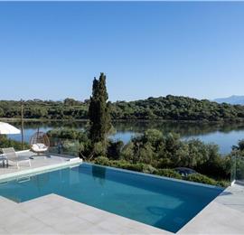 3 bedroom villa with pool & sea view, near Acharavi, sleeps 6